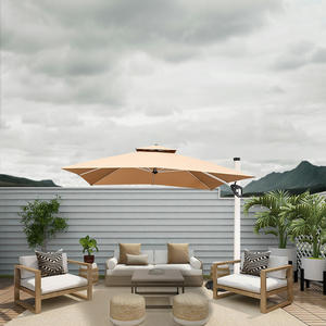 Roma <strong>10</strong> Feet Large Outdoor Garden Patio Umbrella 360 Degree Rotation <strong>Windbreak</strong> for Backyard Deck Pool Hotel Outdoor Furniture - Product Image 4