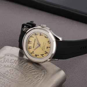 Montre simple et élégante pour homme, style sport, chiffres arabes, mouvement à quartz japonais, boîtier en acier inoxydable, bracelet en <span class=keywords><strong>cuir</strong></span> de vache 20 mm - Product Image 6