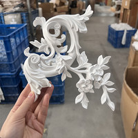 Moulures décoratives intérieures modernes en PU pour la décoration des coins de plafond de villa, cadres en polyuréthane, résistants à l'humidité, installation facile