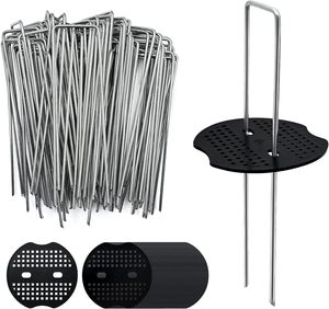 Piquets de fixation en U pour film de paillage, gazon artificiel, tentes et aménagements paysagers - Product Image 5