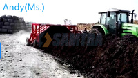 Fabricant Machines de fabrication de compost en gros Mélangeur de compost Tourneur de compost en forme de champignon Tracteur pour la fabrication d'engrais organiques