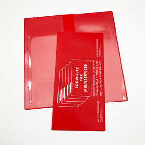 Porte-documents PVC pliable à deux volets, couleur unie, personnalisable, avec fermeture à clip, format 4 pouces, pour impression de billets, coupons, cartes et portefeuille de <span class=keywords><strong>voyage</strong></span> - Product Image 3