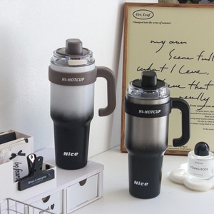 Botu Summer New Giant Taza aislada-Taza <span class=keywords><strong>de</strong></span> hielo <span class=keywords><strong>de</strong></span> cerámica y acero inoxidable Taza <span class=keywords><strong>de</strong></span> café para coche Mantener caliente y frío - Product Image 2
