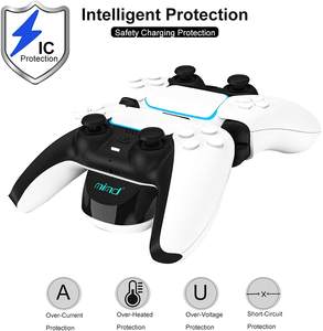 2020 nuevo LED Dual USB cargador rápido soporte de estación de base para Sony para PlayStation <span class=keywords><strong>5</strong></span> Joystick Gamepad <span class=keywords><strong>consola</strong></span> accesorio - Product Image 3