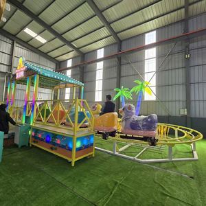 Train sur rail pour parc d'attractions Chicken Run, en alliage, modèle YSJ-532133141, capacité 2 personnes, avec poulie, approvisionnement direct Henan - Product Image 3