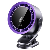 Nouveau mini ventilateur de table portable sans pales, silencieux, à clipser, USB/charge sans fil, 3 vitesses, avec indicateur de niveau de batterie