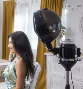 Appareil de coiffure professionnel pour barbier, vaporisateur de vapeur pour cheveux noir, design moderne, équipement de salon de beauté, matériau métallique - Product Image 2