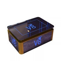 Bar Discothèque Karaoké Dance Lounge LED Table Personnaliser Logo Taille Dessus En Verre Trempé Cadre En Acier Inoxydable Illuminer Table VIP