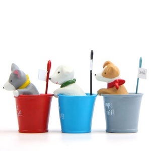 In resina coppetta artigianale cucciolo <span class=keywords><strong>Mini</strong></span> Gog statue giardino fata miniature figurine giardinaggio muschio succulente accessori - Product Image 3