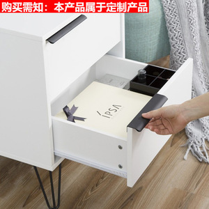 Invisible Handle Aluminum Alloy Door Mount Modern Minimalist Cabinet <b>Wardrobe</b> <b>Hardware</b> - Product Image 2