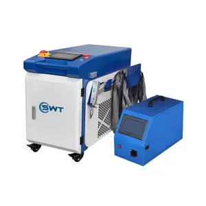 Máquina de solda a laser portátil, equipamento de fibra óptica para reparo de moldes de chapas de aço inoxidável