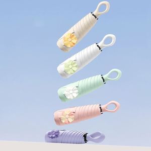 Sombrilla Plegable Portátil con Diseño Bohemio de Flores en Degradado, Logotipo Personalizado Impreso, Totalmente Automática, Resistente al Viento, para Mujeres, para Camping - Product Image 1