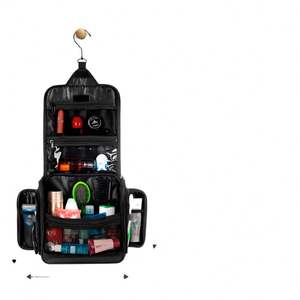 Free Sample Manufacturer Custom Logo Large Luxury Waterproof Premium Hanging Travel Shower Wash <b>Toiletry</b> <b>Bag</b> for <b>Men</b> Women - Product Image 5