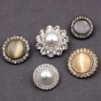 Boutons en métal personnalisés avec logo, pour jeans, chemises, manteaux, perles, fleurs, vêtements chinois vintage, boutons fantaisie personnalisés