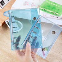 Wenshun Vente en gros de classeurs PVC transparents multi-styles A5/A6/A7/M5 à 6 anneaux, organiseur de planificateur budgétaire