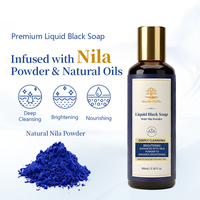 Gel Douche Éclaircissant et Blanchissant au Nila Bleu Marocain, Marque Privée OEM, Soin Nettoyant en Profondeur Naturel pour la Peau, Vente en Gros 100ml