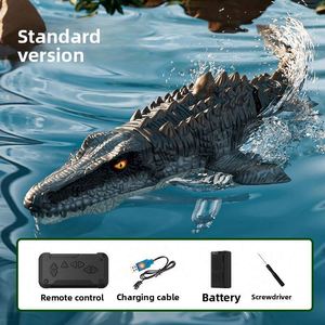 Jouet RC Mosasaurus réaliste avec télécommande, pulvérisation d'eau et fonction de natation - Product Image 6