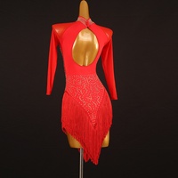 Robe de concours de danse latine professionnelle 2026, design floral, haut de gamme, blanche, pour femmes adultes