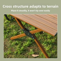 Table pliante d'extérieur en aluminium portable pour le camping, ultra-légère et durable, mobilier d'extérieur pour pique-nique et voyage