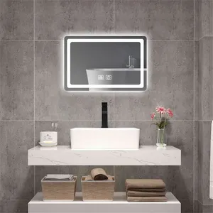 Miroir de courtoisie simple à LED pour salle de bain Miroir de courtoisie éclairé intelligent pour mur en cristal poli <span class=keywords><strong>Produit</strong></span> de courtoisie à LED de qualité supérieure - Product Image 2