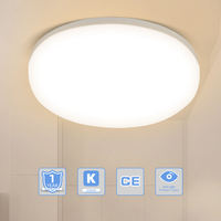 Plafonnier LED moderne, ultra-mince et étanche, design d'intérieur simple, OVNI 40W 60W 100W 200W Plafonnier solaire LED