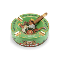 Cendrier JH Wholesale personnalisé avec logo, en porcelaine, style hôtel, rond, portable, pour 4 cigares