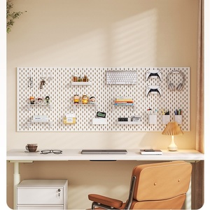 <span class=keywords><strong>Panneau</strong></span> perforé <span class=keywords><strong>mural</strong></span> en acier inoxydable épaissi pour <span class=keywords><strong>rangement</strong></span> et présentation, idéal pour l'entrée - Product Image 2