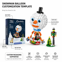 Set de Bloques de Construcción de Camión de Comida Navideño Personalizado de 315 Piezas, Estilo MOC de Arquitectura 3D, Remolque STEM, Juguete de Construcción DIY, OEM ODM
