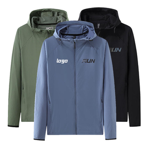 Veste coupe-vent chaude à capuche en caoutchouc 3D personnalisée pour hommes, pour l'extérieur - Product Image 4
