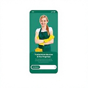 Application de nettoyage à domicile à la demande avec des professionnels vérifiés, des horaires flexibles et des paiements sans tracas. - Product Image 1