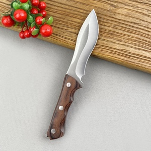 Couteau OEM en acier inoxydable avec manche en bois, multifonctionnel, portable, avec clip de ceinture réglable pour le camping et la découpe - Product Image 3