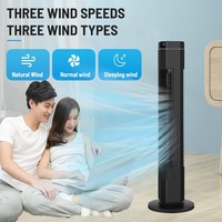 Ventilateur de climatisation domestique intelligent haute technologie 110 V/220 V 45 W avec sortie d'air large de 600 mm pour un refroidissement rapide
