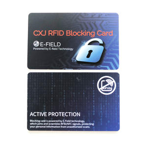 Personnalisé E-bouclier ScanBlock NFC <span class=keywords><strong>Sans</strong></span> <span class=keywords><strong>Contact</strong></span> RFID <span class=keywords><strong>Carte</strong></span> De Blocage RFID Cartes De Crédit Bouclier <span class=keywords><strong>Protection</strong></span> - Product Image 2