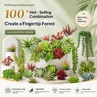 200+ Simulatie Vetplant Combinatie Hot Sale PVC Binnen DIY Creatieve Bloemarrangement Accessoires Groene Plantenwand 10-30cm
