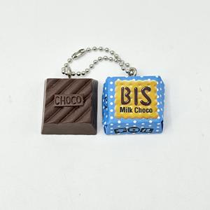 ของตกแต่งพวงกุญแจรูปขนมช็อกโกแลตญี่ปุ่นไทโรลมาสึโอะแบบจำลองชุดเล็ก (พร้อมสายคล้องคอ) ของขวัญวันเกิด ของเล่น - Product Image 6