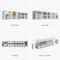 Système de stockage d'énergie tout-en-un 2000Kwh 1mw 2mwh 2mw 5mwh Armoire extérieure solaire conteneurisée Bess avec refroidissement par air