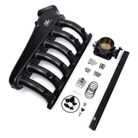 Offre Spéciale E36 M50 E30 moteur collecteur d'admission en aluminium 90mm corps de papillon avec rampe de carburant pour pièces de moteur BMW