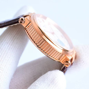 Montre mécanique automatique de style designer avec logo personnalisé, acier inoxydable, cadran en cristal saphir, bracelet en cuir/cuir PU, tendance - Product Image 4