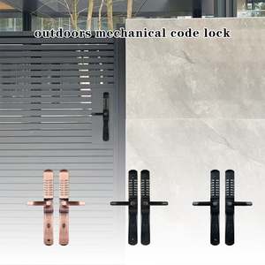 आउटडोर वाटरप्रूफ नैरो टाइप प्रोफाइल डोर लॉक डिजिटल पुश बटन मैकेनिकल लॉक गार्डन गेट लॉक - Product Image 2