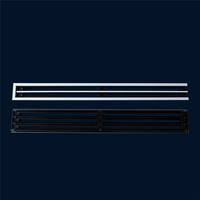 Diffuseur de fente linéaire au plafond en aluminium, pièce pour climatiseur, modèle