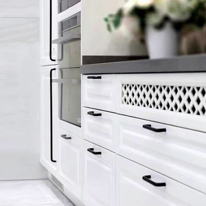 Poignée <span class=keywords><strong>de</strong></span> meuble minimaliste noire, blanche, dorée, pour tiroir, armoire, cuisine, quincaillerie <span class=keywords><strong>de</strong></span> meuble moderne - Product Image 4