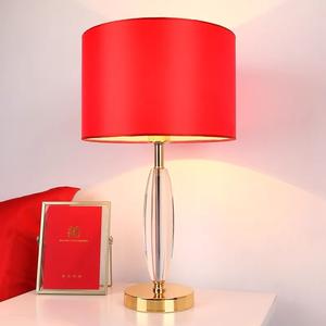 Lampe de table en cristal minimaliste moderne, style américain campagnard, pour salon, chambre à coucher, hôtel, bureau, éclairage décoratif pour chevet - Product Image 5