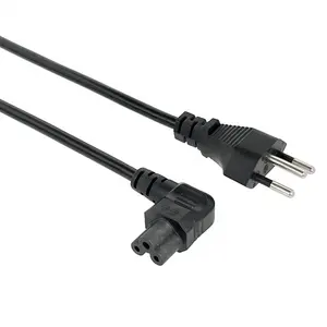 Switzerland Type J SEV 1011 to Angle IEC 320 C5 Mickey Mouse Power Cord H03VV-F 3*0.75mm