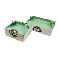 Boîte en papier pour desserts, emballage personnalisé de donuts, muffins, cookies, 10 pièces, prix d'usine