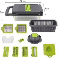 16-in-1 handmatige multifunctionele Fullstar groente- en uien snijder, mandoline, fruitsnijder, aardappel schiller, groentehakker