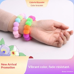 Cross Border Hot Selling Hair <b>Ball</b> Lala Le Wristband 14 TPR Soft Rubber Venting Decompression Noodles Children's Toy Wholesale - Product Image 2