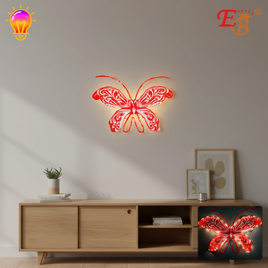 35.5\"X47.2\" <b>Butterfly</b> Wall Lamp with <b>Light</b> 288PCS/Carton - Product Image 5