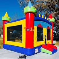 Château gonflable en promotion, grand château gonflable pour enfants, structure de saut gonflable de haute qualité en PVC, châteaux gonflables.