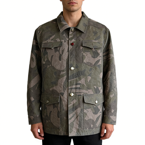 <span class=keywords><strong>Giacca</strong></span> da Lavoro Personalizzata per Uomo con Stampa Mimetica, Colletto Rovesciato, Leggera, Ecologica in Cotone Canvas, Streetwear <span class=keywords><strong>su</strong></span> <span class=keywords><strong>Misura</strong></span> OEM ODM - Product Image 1