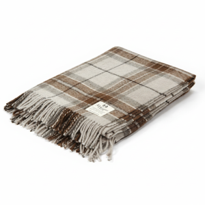 Hot Selling 100% Wool Russian Design <b>Knitted</b> Blankets All-Season Travel Made in India by Harshit International - Product Image 1